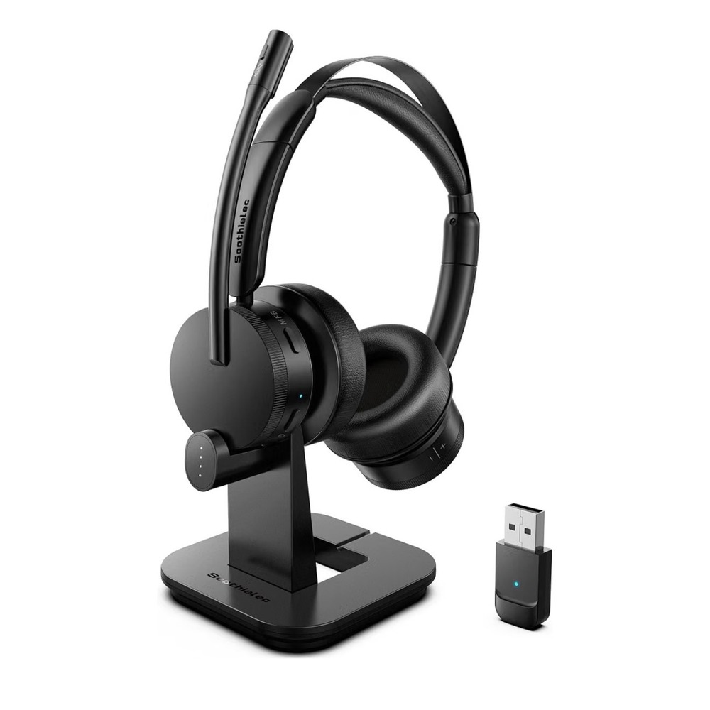 Soothielec KH156M Wireless Headset Unisex OS Black New Bluetooth Charging Stand